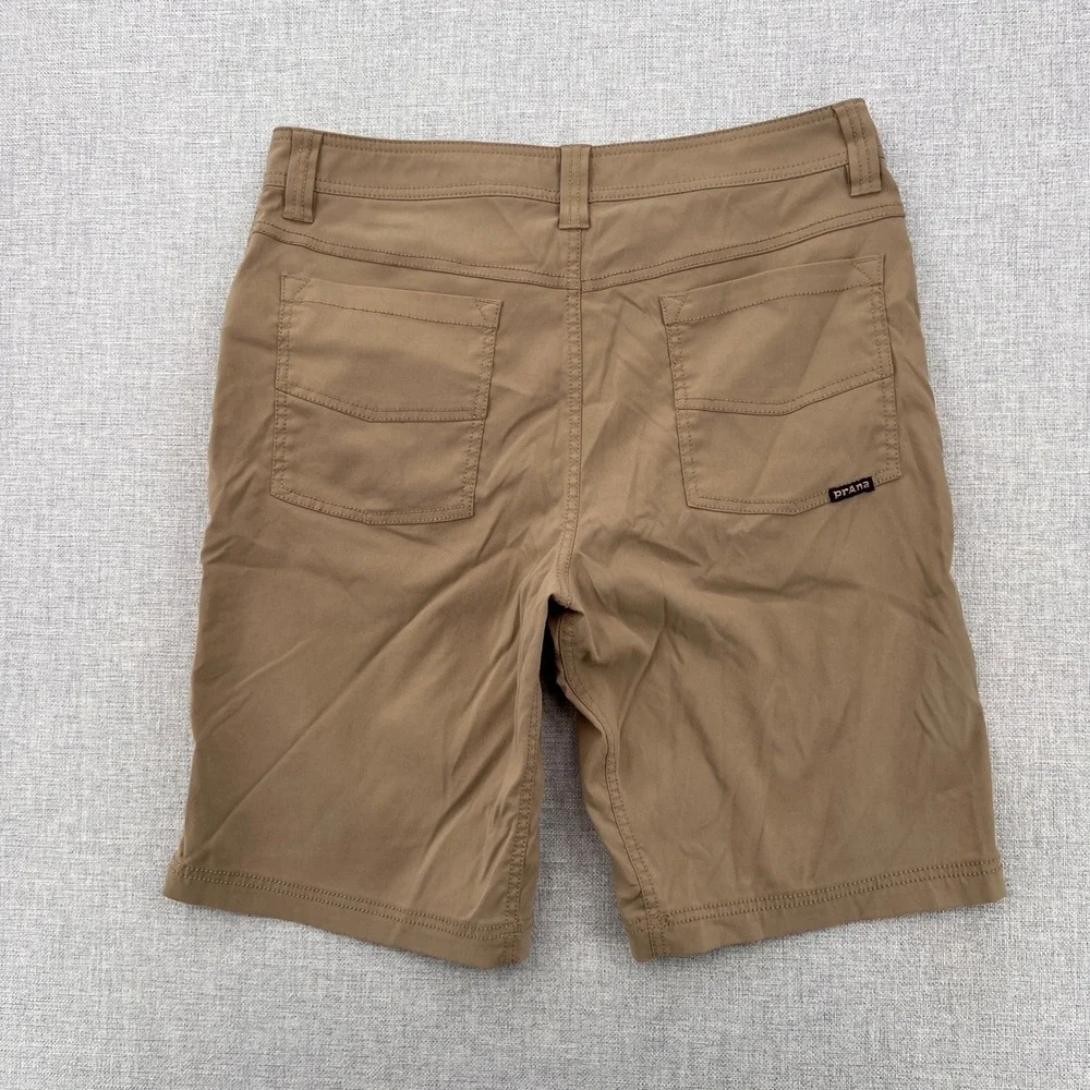 prAna Brion Shorts Men 32 Brown Stretch Nylon Outdoor Utility Hiking Gorpcore